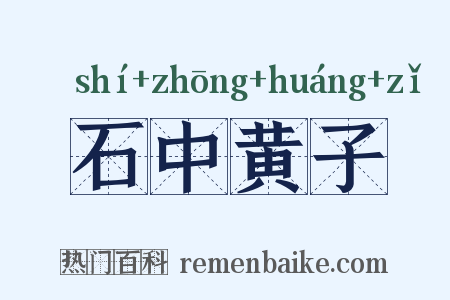 石中黄子是什么意思的图片